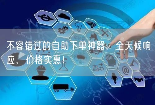 不容错过的自助下单神器，全天候响应，价格实惠！