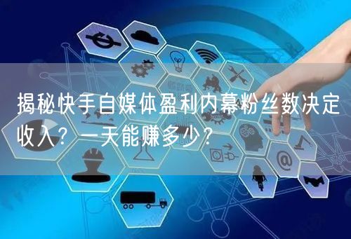 揭秘快手自媒体盈利内幕粉丝数决定收入？一天能赚多少？